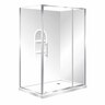 Capricorn Square Shower Moulded Wall Right Hand Tray with 2 Panel Sliding Door