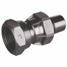 Female Straight Coupling 15mm Black