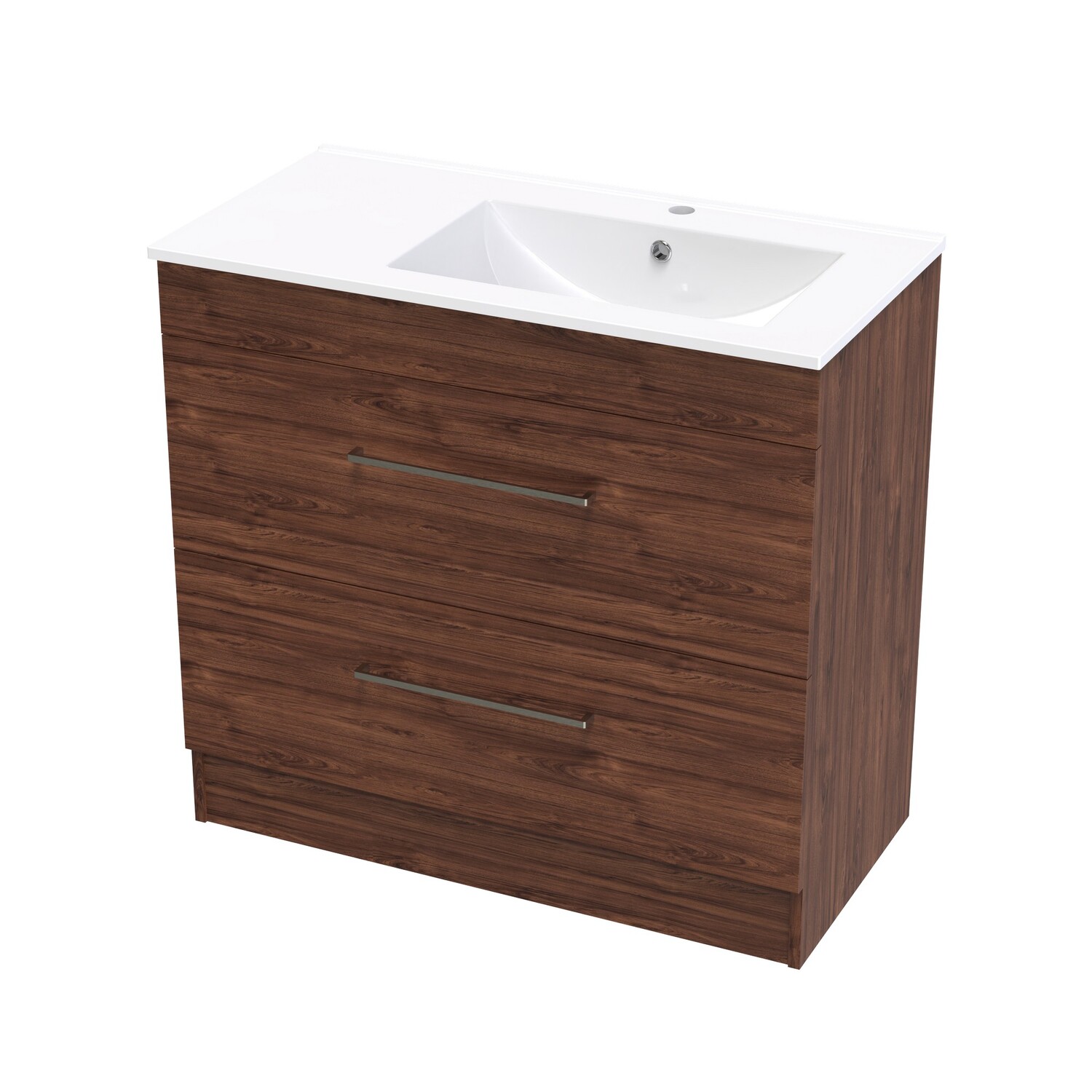 Cashmere Valley 900 Right Hand Bowl Double Drawer Floor Colour