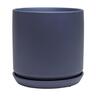 Indoor Adelle Pot and Saucer 15cm Blue
