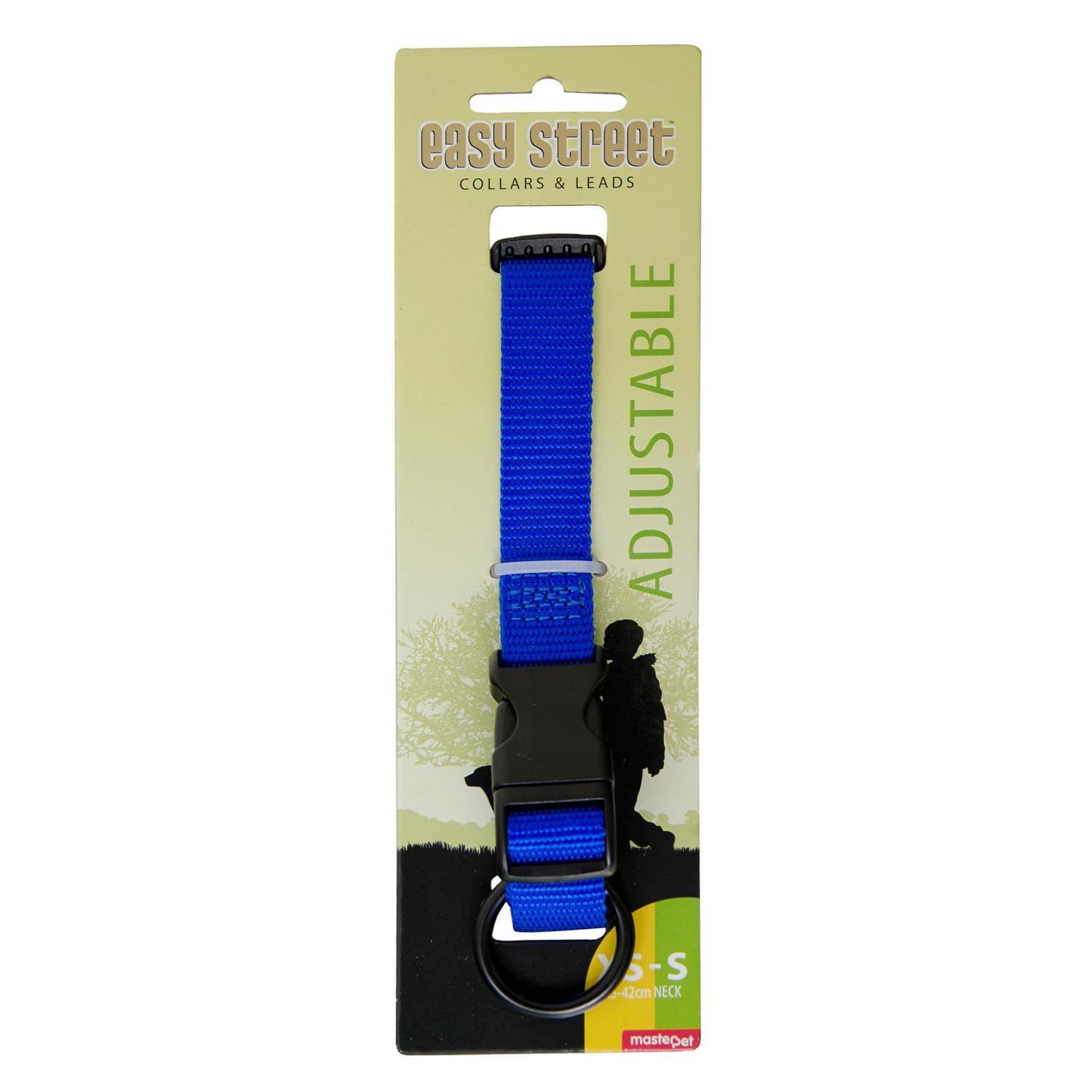 Easy Street Dog Collar Blue XS-S