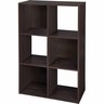 6 Cube Organiser H: 912mm, W: 613mm, D: 297mm Espresso