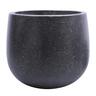 Tulip Round Terrazzo Pot S Black