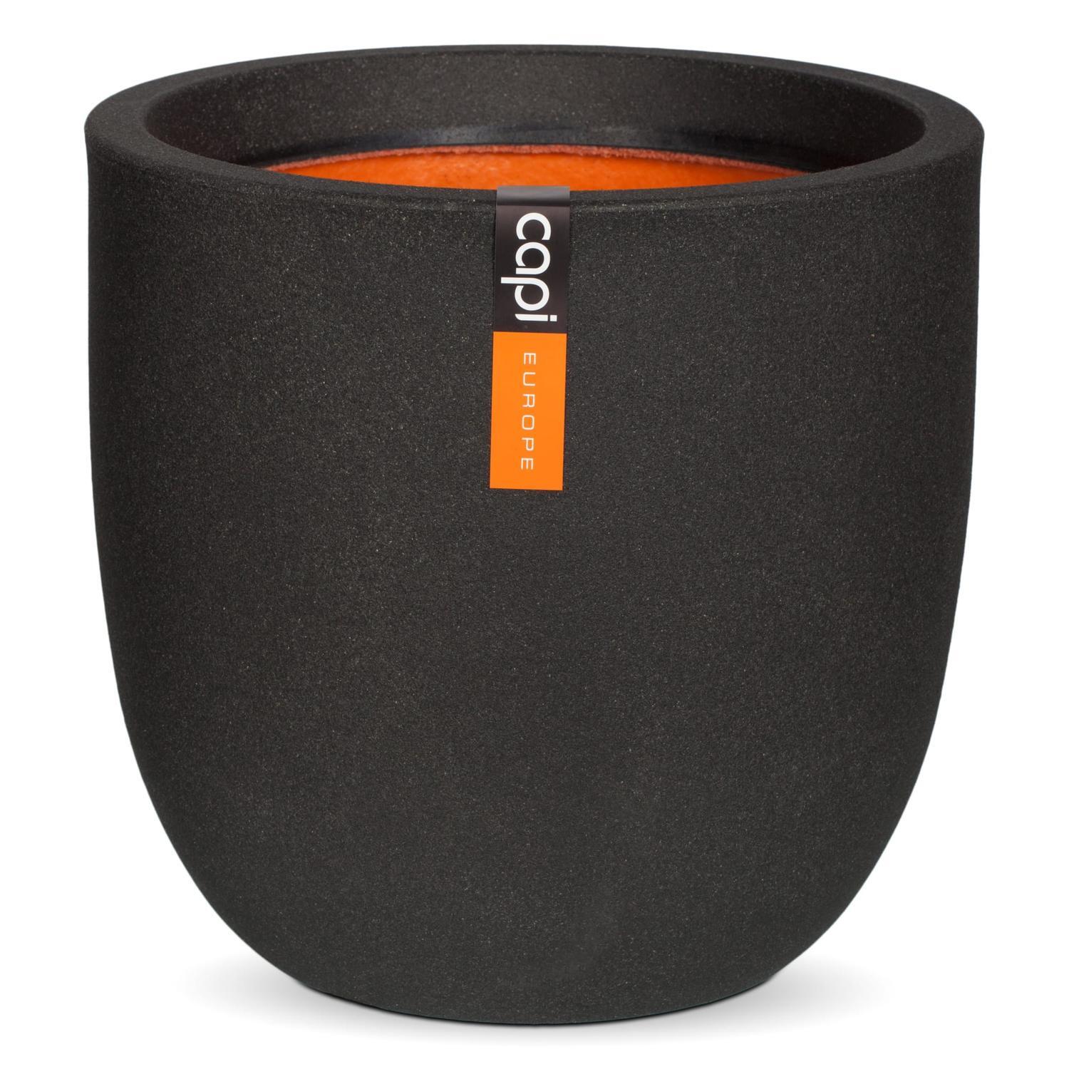 Lightweight Smooth Egg Pot Black M