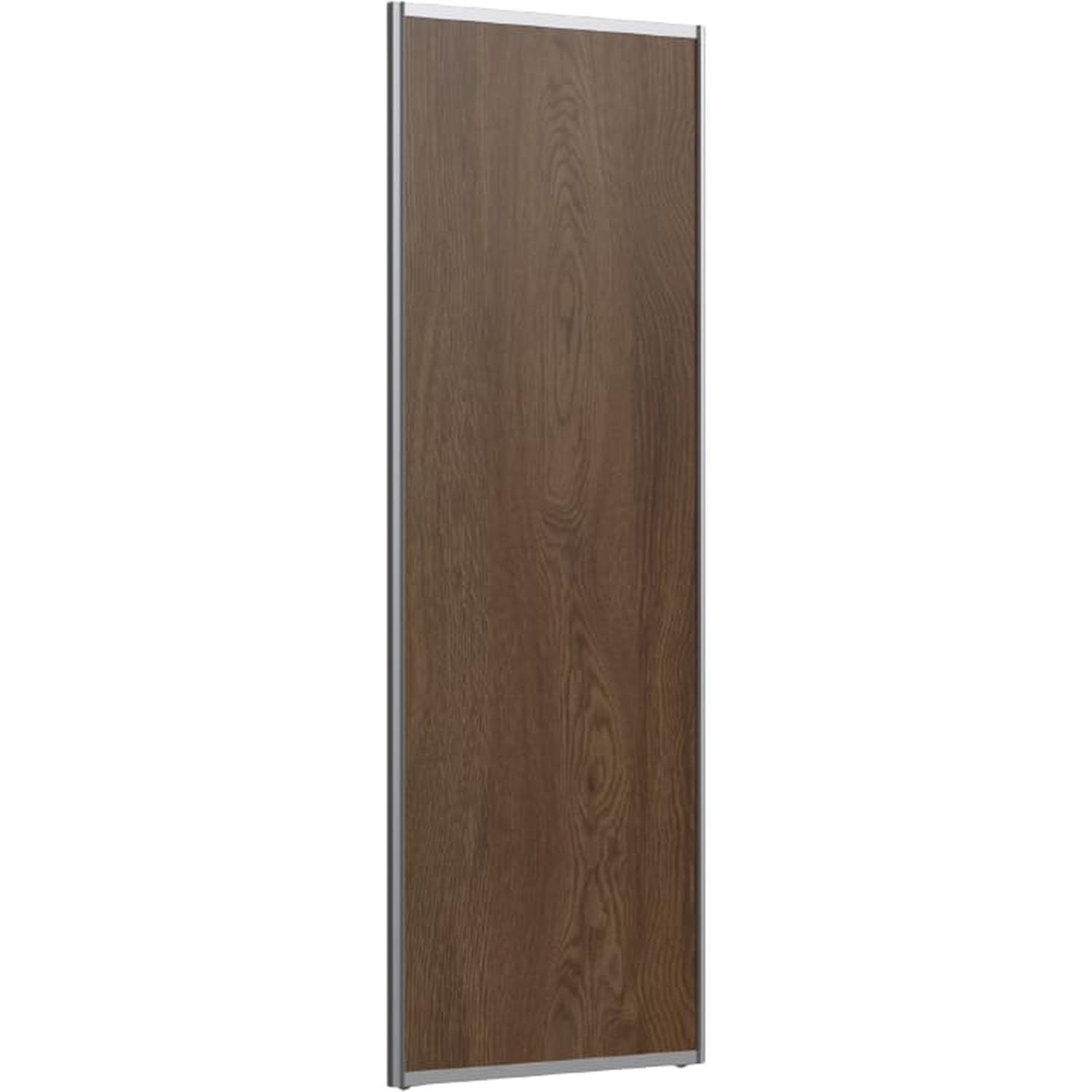 Sliding Wardrobe Door (Aluminium Frame) H: 2000mm, W: 900mm Southern Oak
