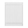 Aluminium Modern Picket Driveway Gate W: 1470mm, H: 1750mm, D: 56mm White