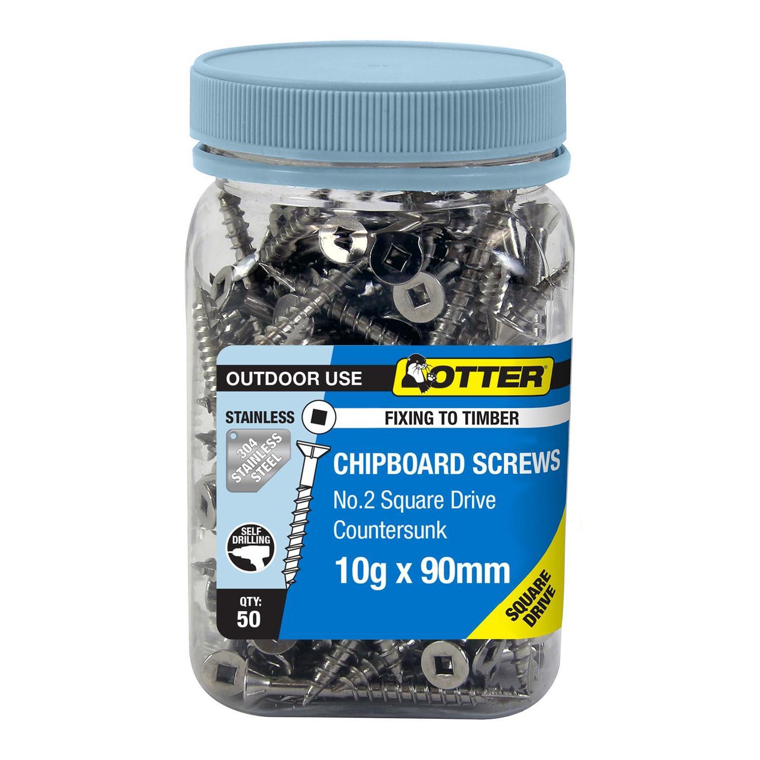 Chipboard Screws 10g x 90mm SS304