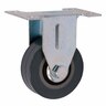 Rubber Fixed Castor 50mm Grey