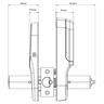 Lock® Lever Keyed  Satin Nickel