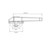 Window Handle Wedgeless High Profile Right-Hand Sub Fix 93mm Black