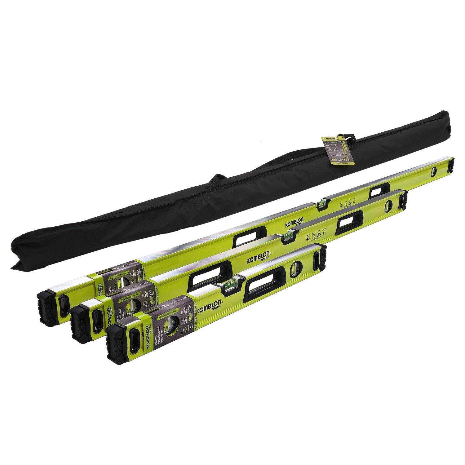 Level 3 pc in Case Combo  600, 1200 and 1800mm Hi Vis