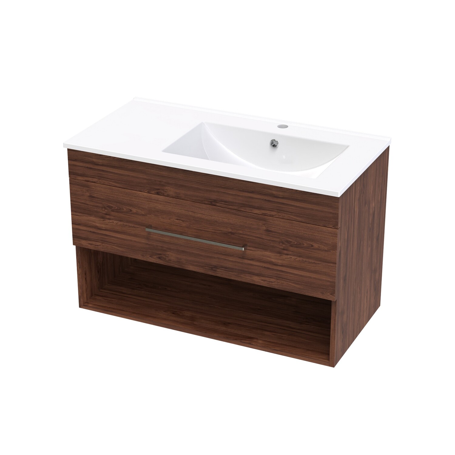 Cashmere Valley 900 Right Hand Bowl Drawer Open Colour
