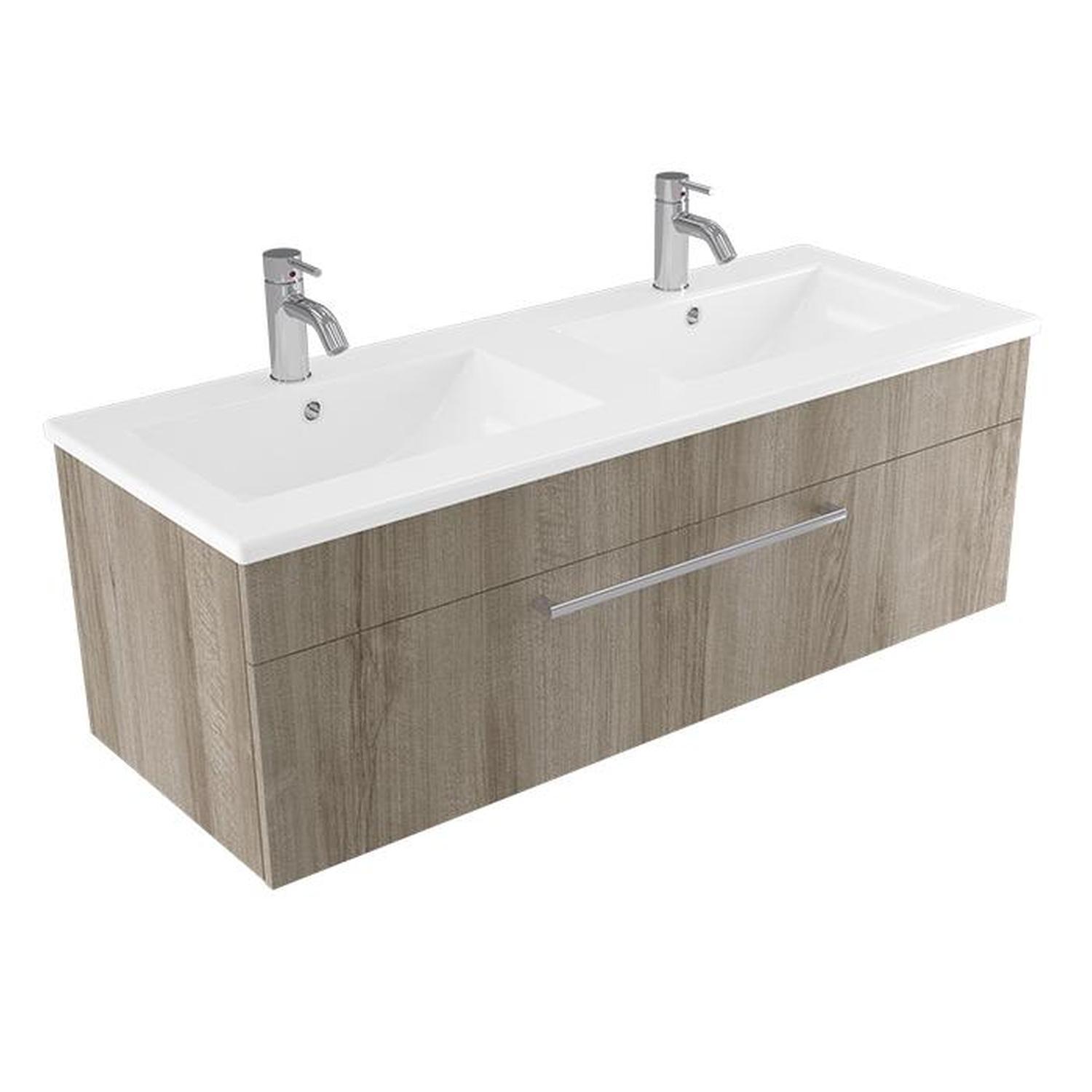 Calais Wall Vanity 1200mm Ashen Walnut