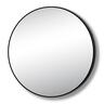 Framed Circle Mirror 800mm diameter Black