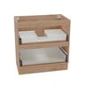 Floor Standing Vanity Cabinet 2 Drawer 750mm French Oak