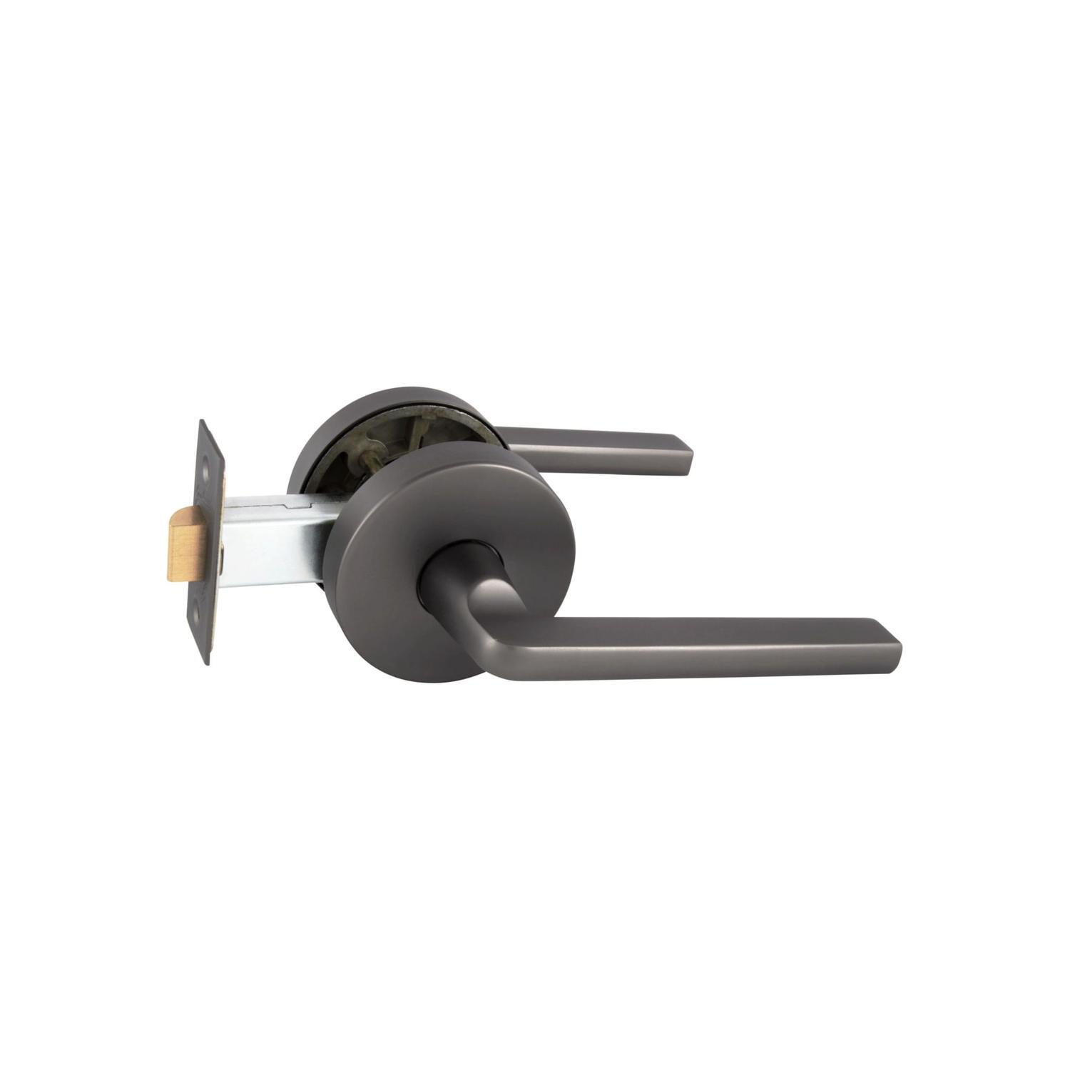 Medio Plus Series Alba Passage Lever Set with QuickFix Graphite