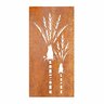 SmartScreen Nikau Decorative Screen 600 x 1200mm Rust Steel