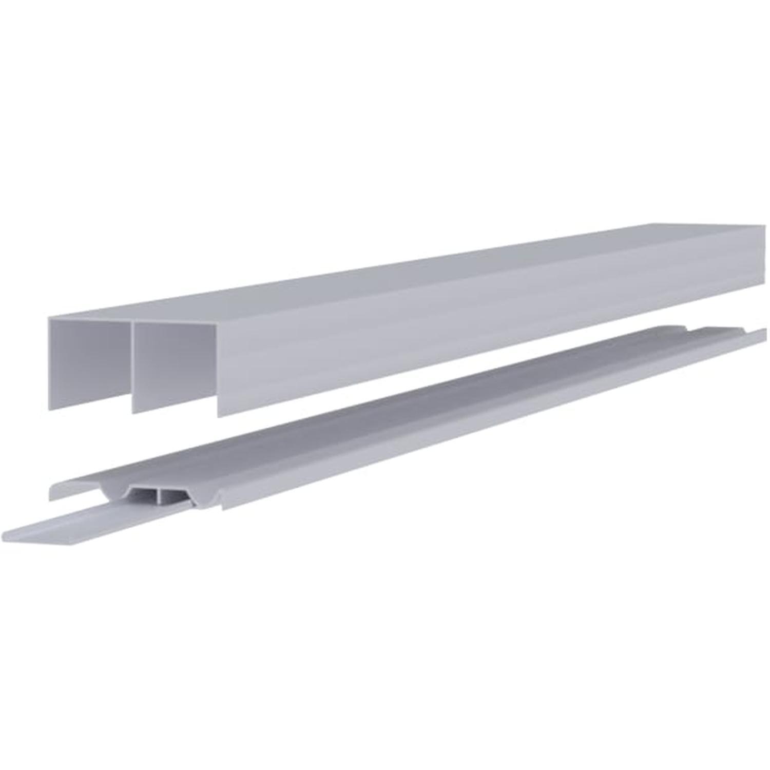 Sliding Wardrobe Doors Track Set 2 Track, 1800mm Aluminium