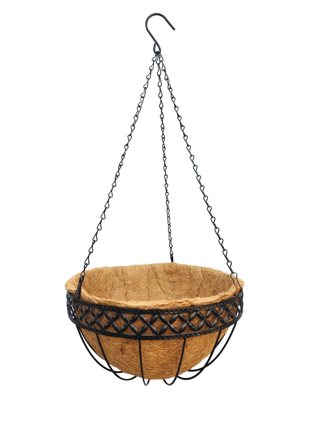 Capri Hanging Basket 35cm Black