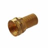 F Plug for RG59 Cable Gold