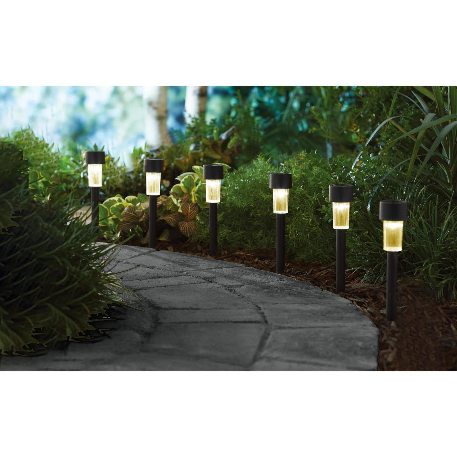 Solar Stake Light 10 Pack 4.5 x 20cm Warm White