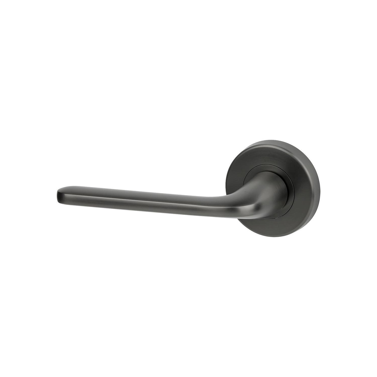 Passage Lever Handle Set Graphite Finish