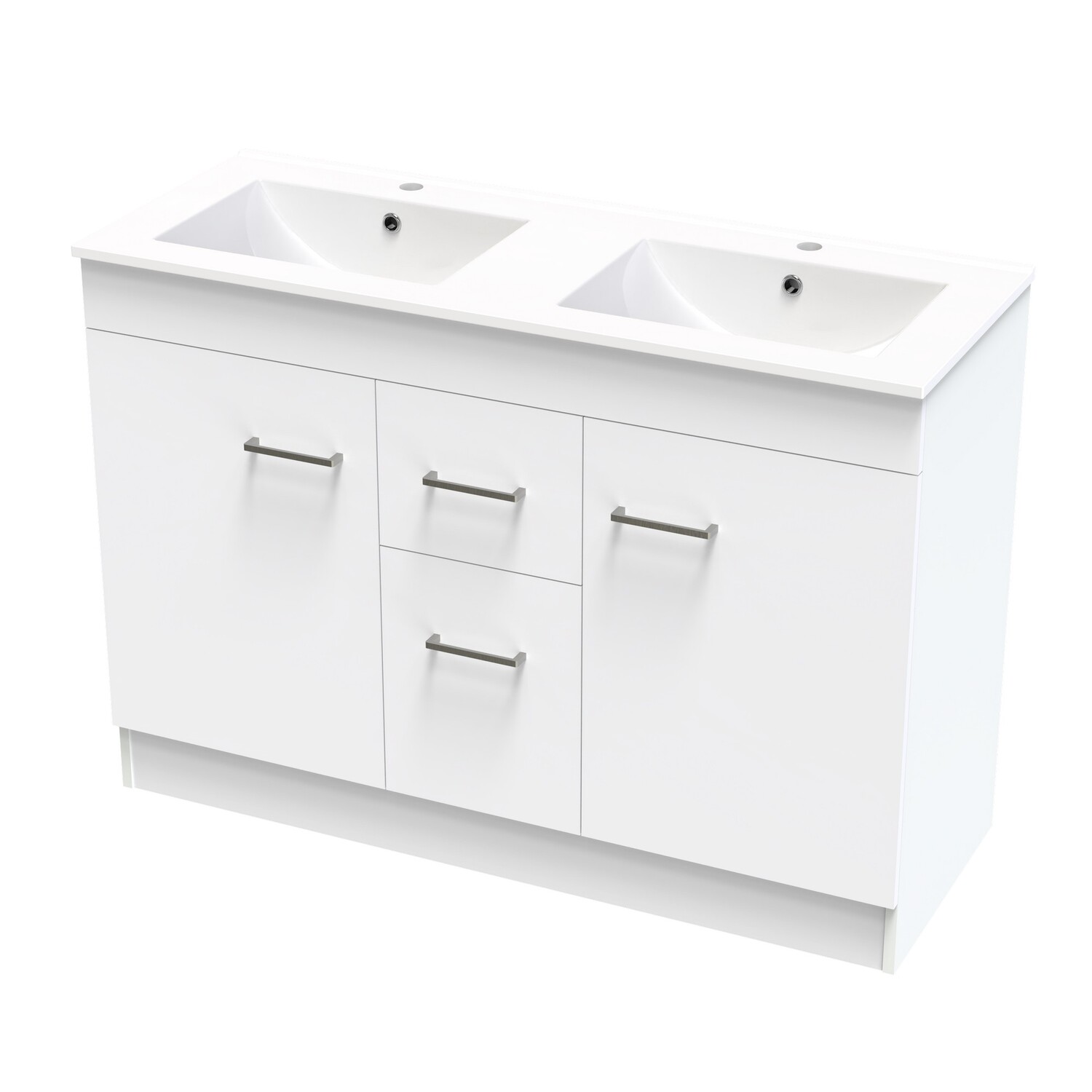 Cashmere Double Bowl Classic Floorstanding Vanity