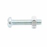 Round Head Bolt & Nut 3 x 15mm Zinc plated