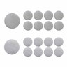 Hook and Loop Dots 22mm White