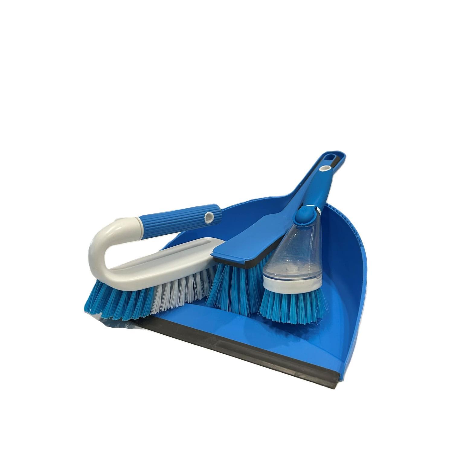 Dustpan, Brush, Scrub & Dish Brush Set