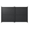 Valla Series Diagonal Driveway Gate H:1800mm x W:1500mm Black