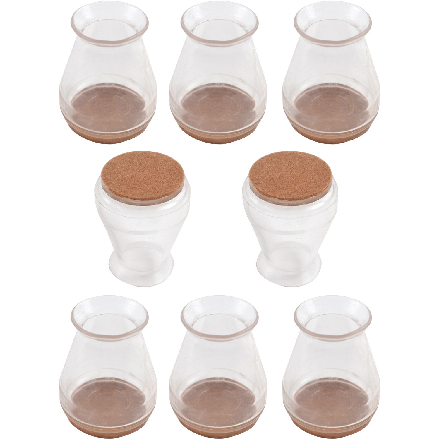 Chair Tips 17mm Clear