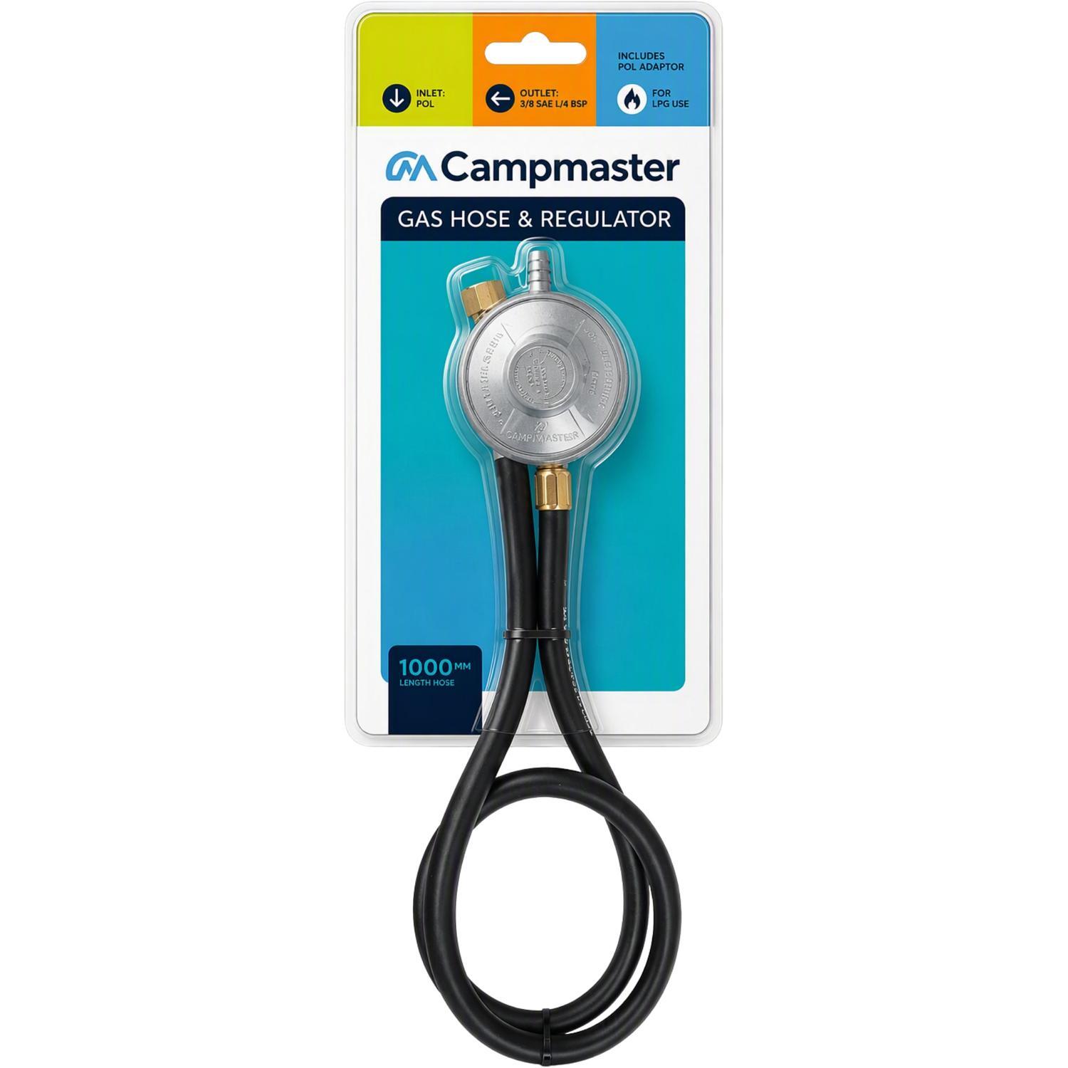 POL Gas Hose & Regulator Including Adaptor