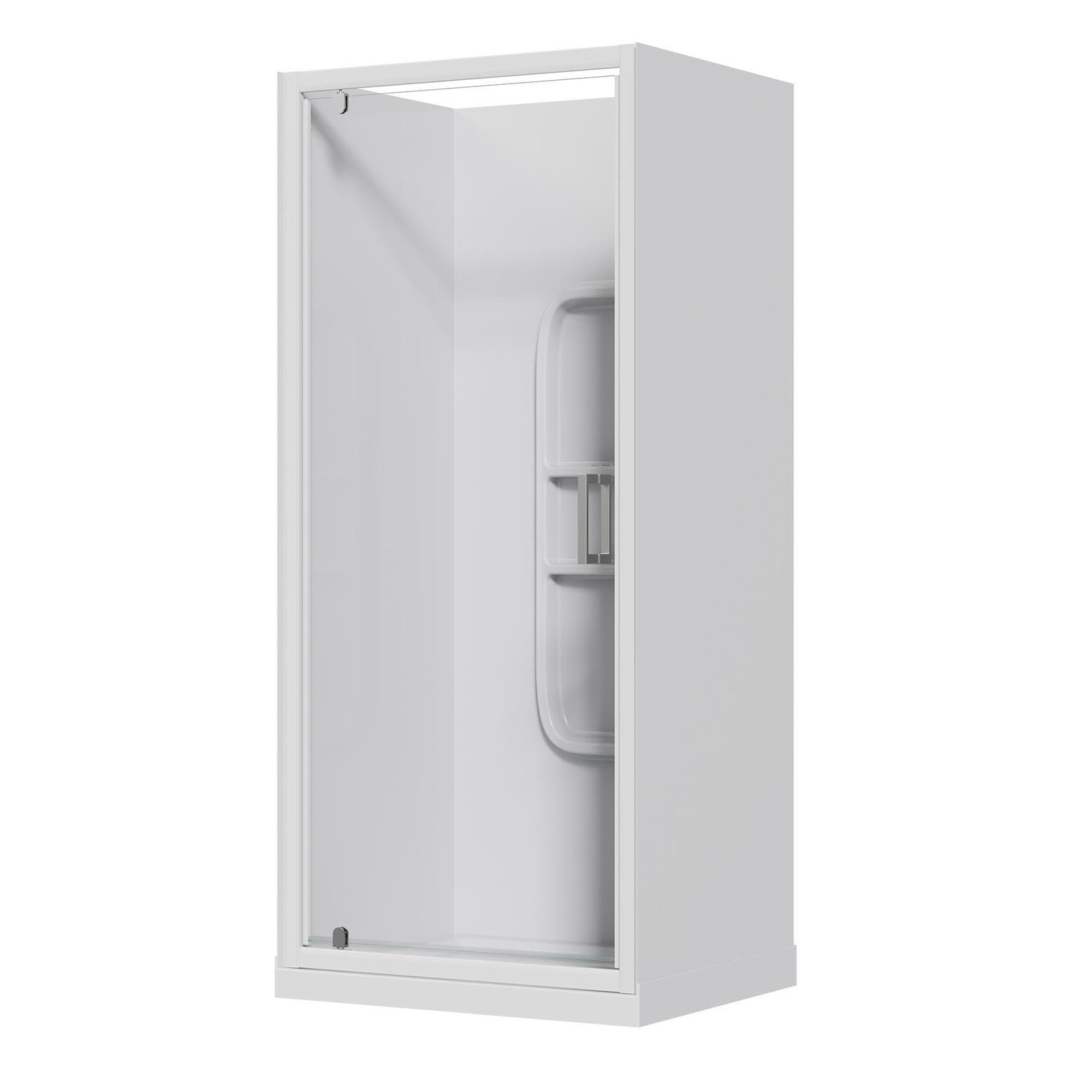 Alcove Side Mould Acrylic Shower 750 x 900 x 2015mm White