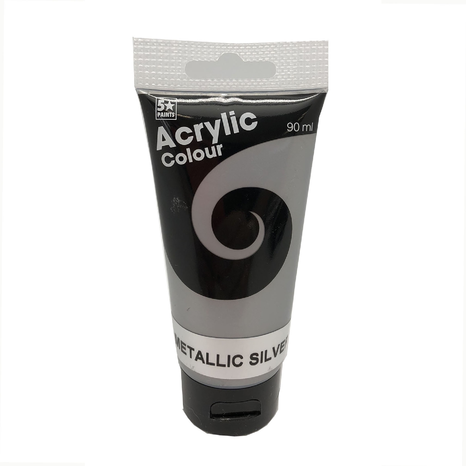Acrylic Colour 90ml Metallic Silver