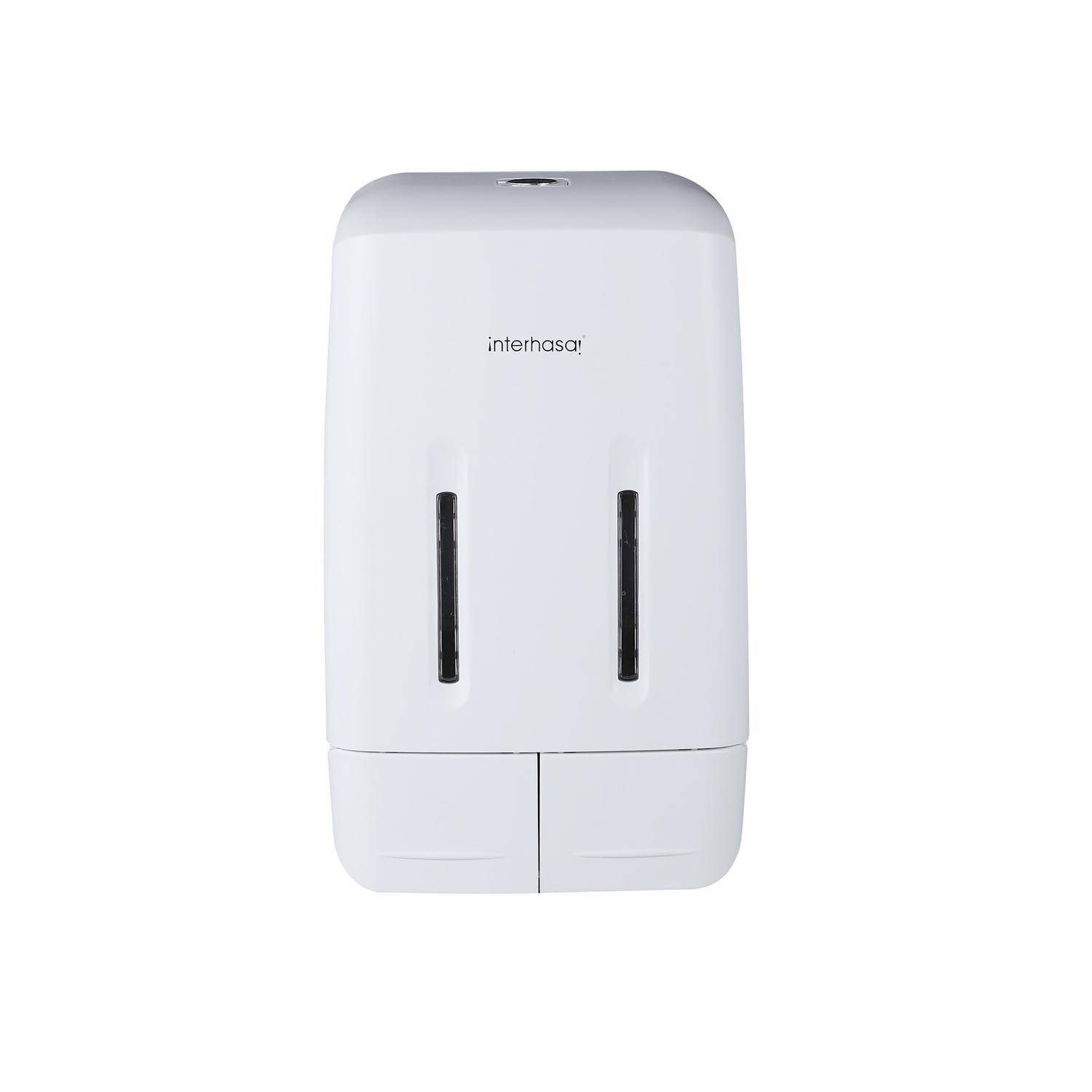 Soap Dispenser Double 2 x 500ml White