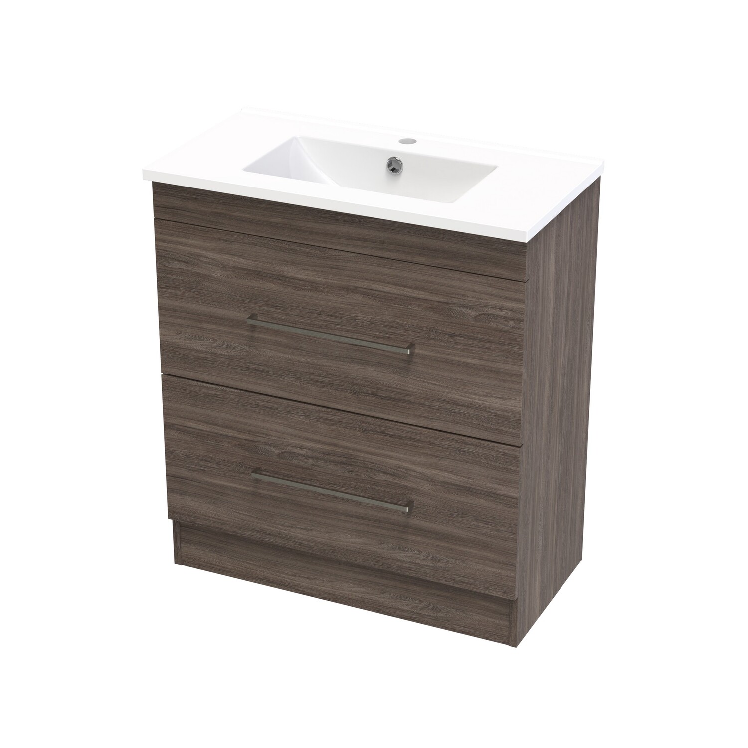 Cashmere Slim Double Drawer Floor Standing Vanity