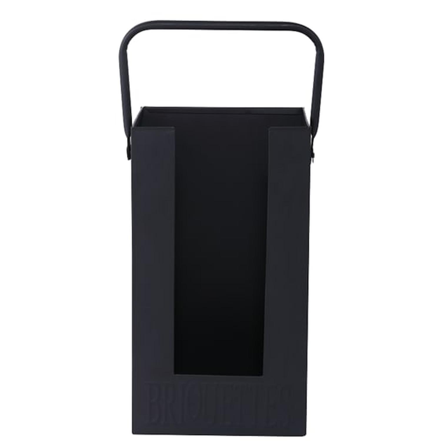 Briquette Holder 41.5x22.5x18.5cm Black