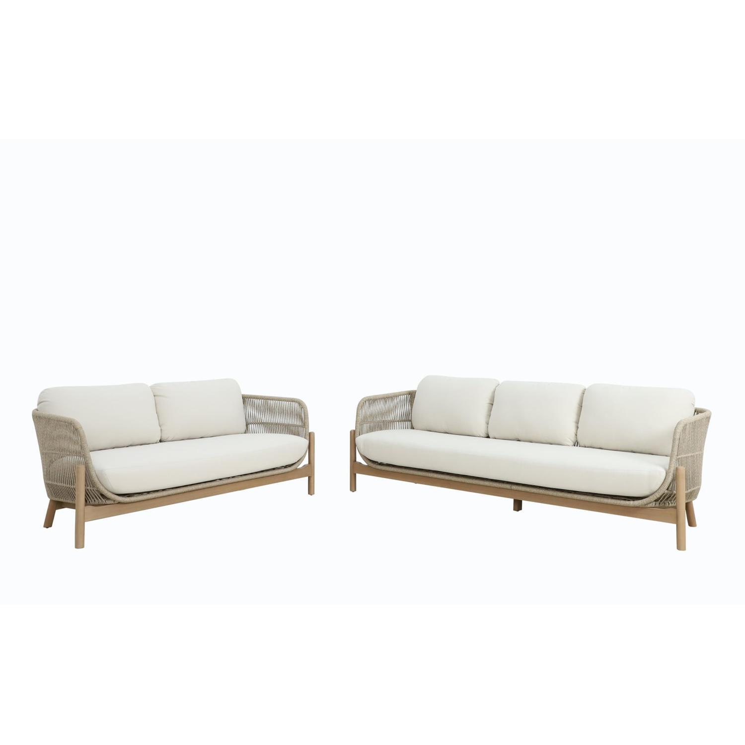Outdoor Lounge Setting 2 Piece Seats 5