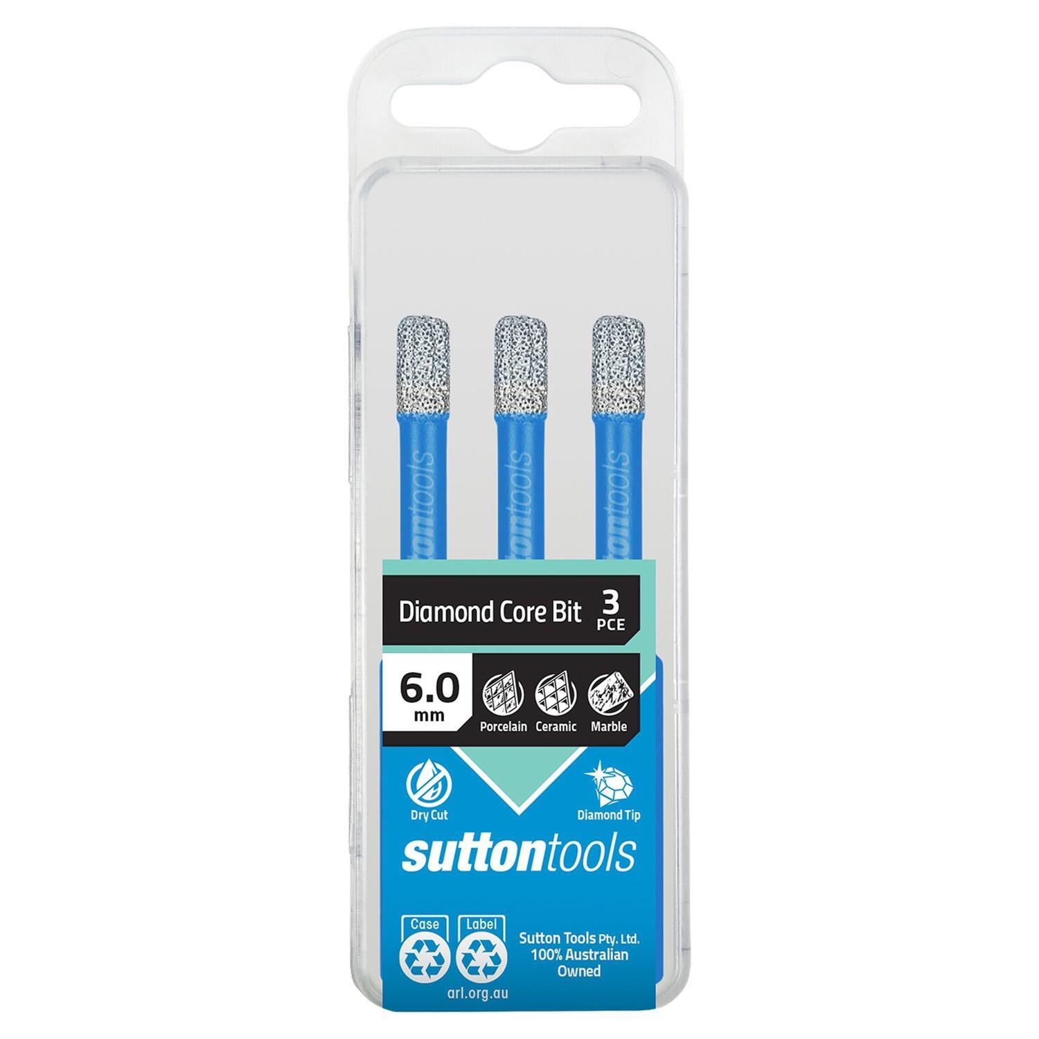 Diamond Core Drill 3 Piece Set