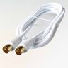 Coax to Coax Plug 1.5m White
