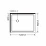 Luxury 2000 Frameless Shower - Left Hand Tray