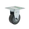 Rubber Fixed Castor  50mm Grey