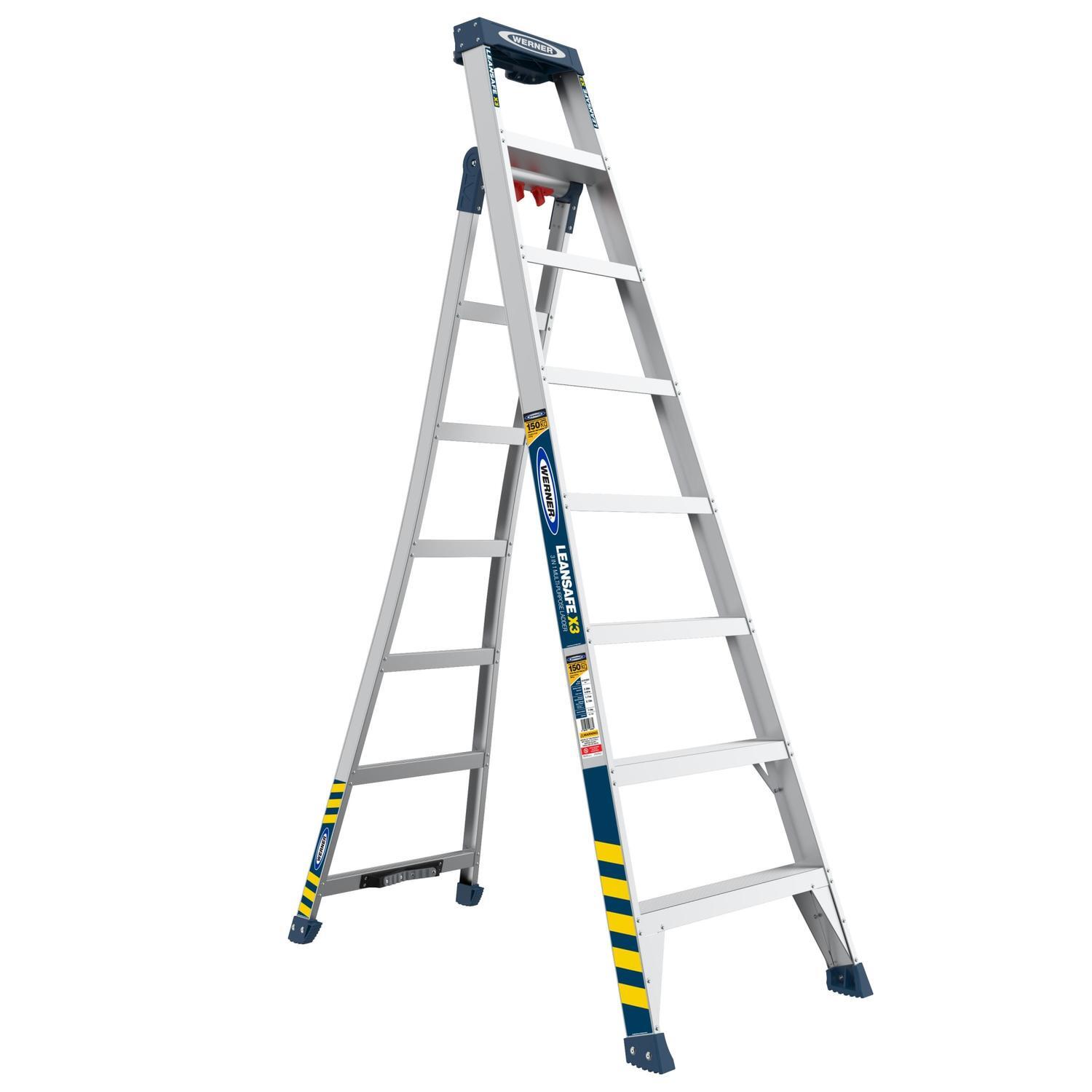 3-in-1 Ladder 8/14 Step Aluminium