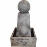 Ball on Block Old Stone Water Feature
