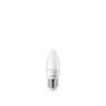 Light Bulb LED E27 620lm Frosted Candle 2 Pack 6W Warm White