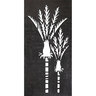 SmartScreen Nikau Decorative Screen 600 x 1200mm Woodgrain Black
