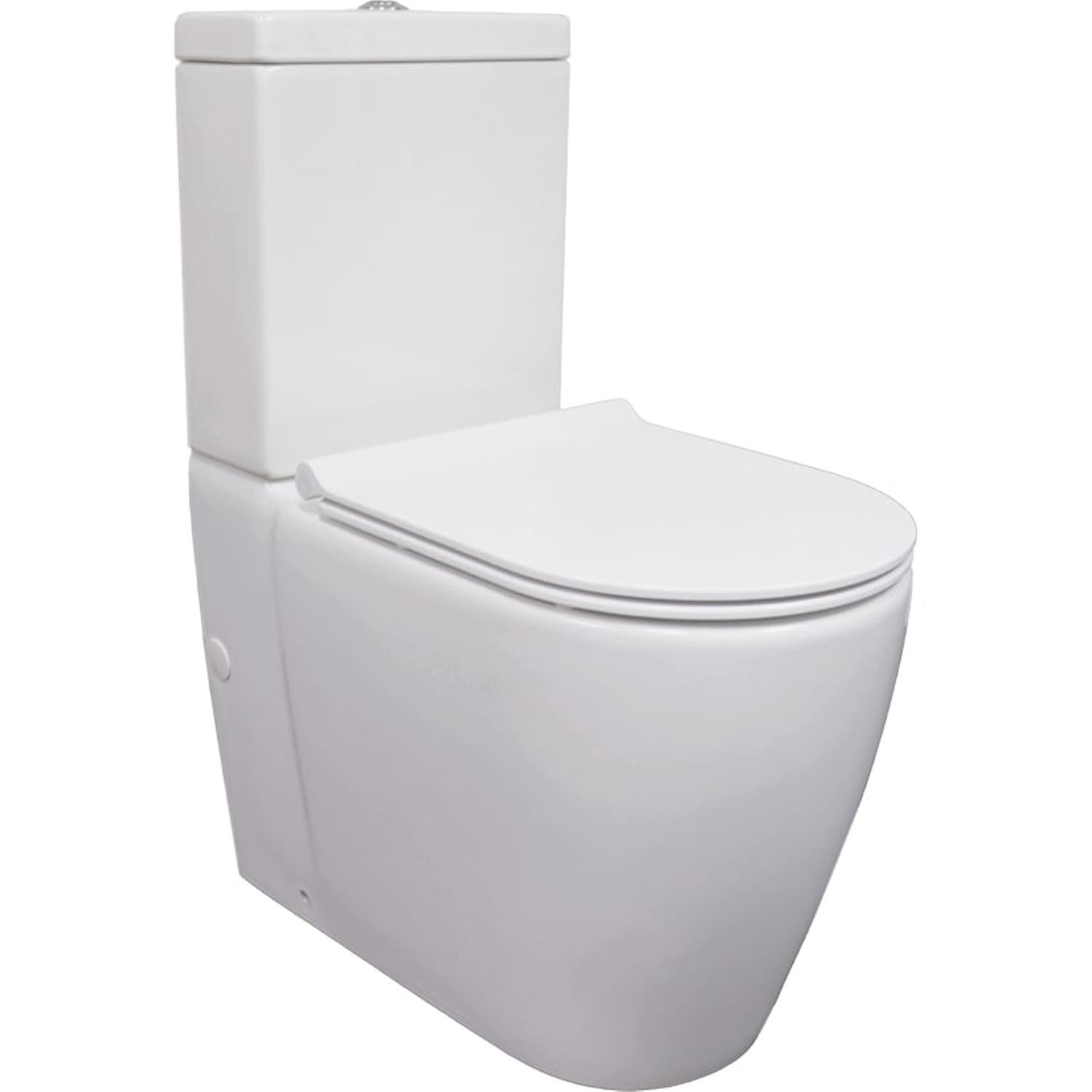 Evora Rimless Back to Wall Toilet White