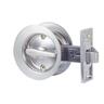 Cavity Slider Round, Privacy Set Satin Chrome Plate
