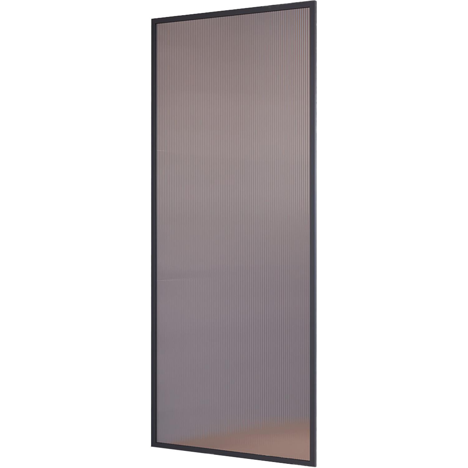 Framed Reeded Glass Shower Panel